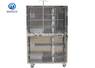 Conception acrylique de plat de Cat Cage With Middle High-Strength d'animal familier à haute teneur d'acier inoxydable