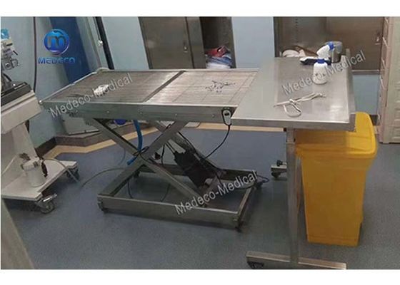 Tableau chirurgical de inclinaison à simple face de vétérinaire d'acier inoxydable pour des animaux familiers