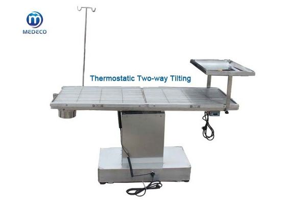 Inclinaison bi-directionnelle thermostatique vétérinaire de Tableau d'opération d'acier inoxydable